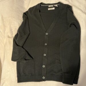 Madison Fine Pima Cotton Button-Front Cardigan – Size M